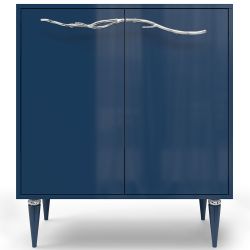 Комод Арт Колор Классик Сильвер с 2 полками Королевский синий