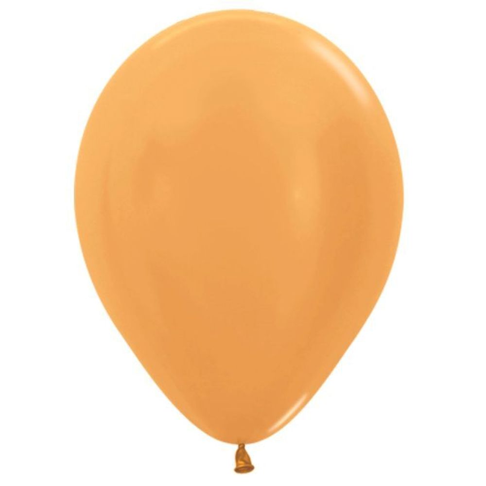 Шар (12"/30 см) Золото яркое (570), металлик 100 шт.