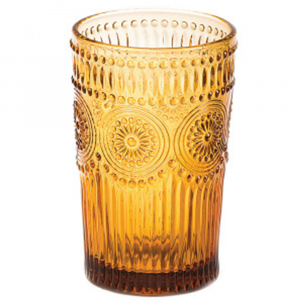 Стакан высокий 280 мл, оранжевый, 6 шт. в наборе