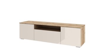 Тумба ТВ ПМ-311.12 исп.7  Бежевый глянец/Дуб Делано