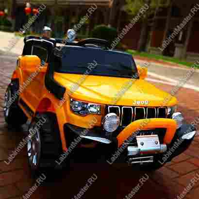 Детский электромобиль  "Jeep Largus" оранжевый