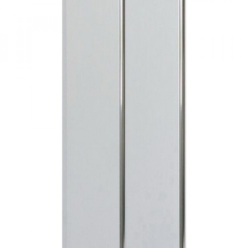 Потолочная панель ПВХ Двухсекционная Хром 3000х200 мм