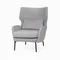 Кресло Alexa, серый велюр