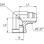 Штуцер P90 JIC 7/8" BSP 1/2"