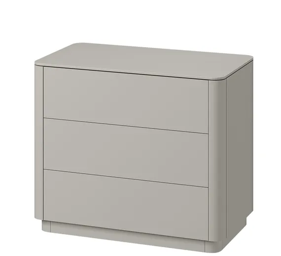 Комод Tammi 3 ящика ширина 90 см (серо-бежевый)