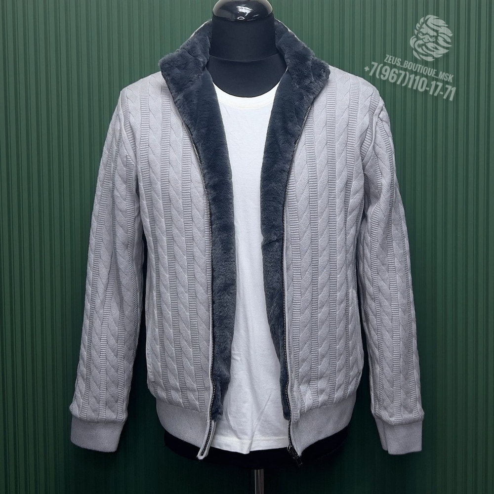 Кардиган с мехом Loro Piana