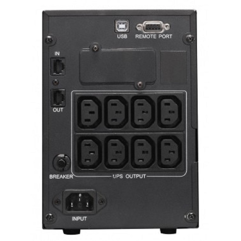 Источник бесперебойного питания PowerCom Smart King Pro+ SPT-1000-II LCD ИБП (Line-Interactive, 1000 ВА / 800 Вт, Tower, 8xC13 с резервным питанием, USB, SNMPslot) (1152559)