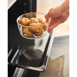 Набор контейнеров для запекания и хранения круглые с крышками, серые, 4 шт.