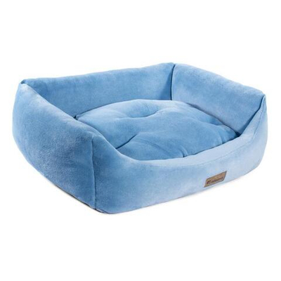 Лежанка прямоугольная "Василёк" S, голубая, 420*400*150мм, Gamma