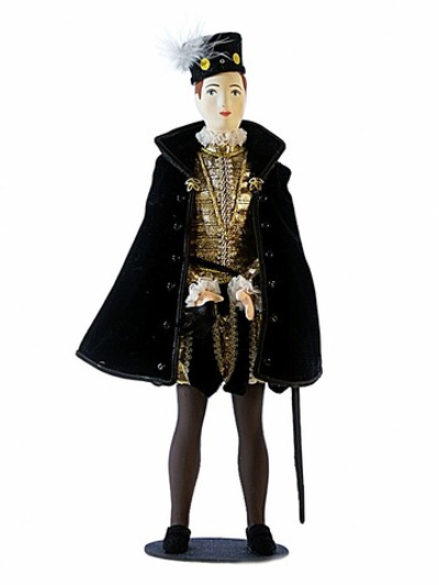 Кукла коллекционная в мужском придворном костюме, Немец