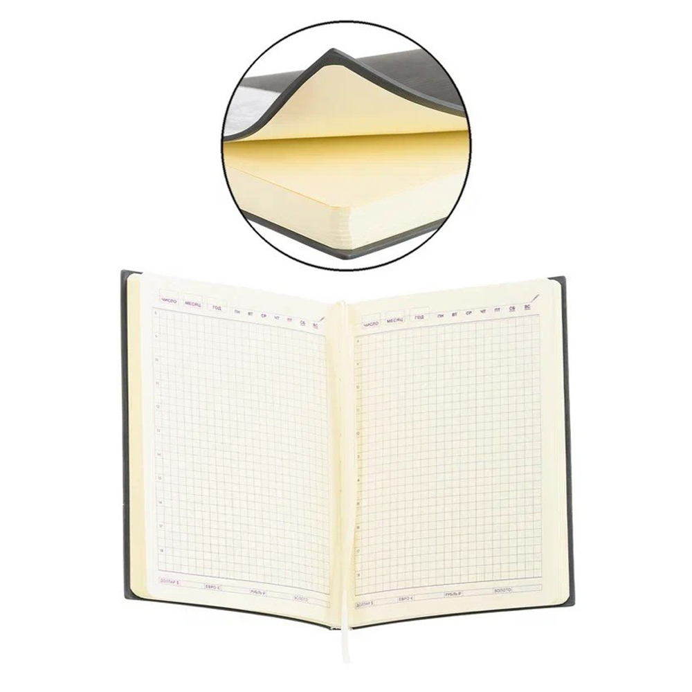 Записная книжка Basir, формат А5, со справочным материалом, серия "Комбинированная", обложка мягкая кожзам, 21*14,5 см, 140 листов, 4 цвета ассорти