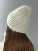 комплект шапка с шарфом- снуд зимний вязаный