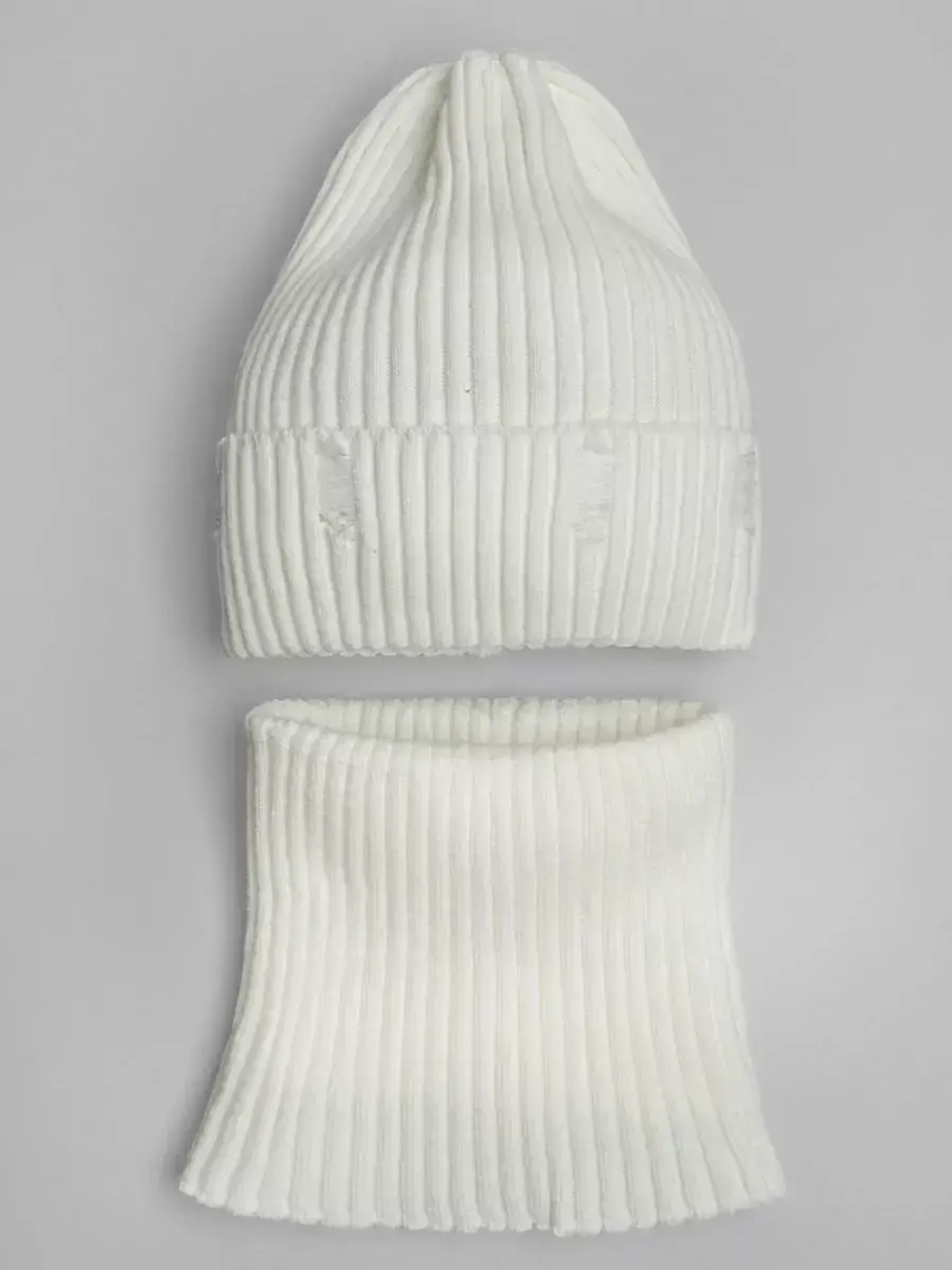 Шапка и снуд для девочки осенние