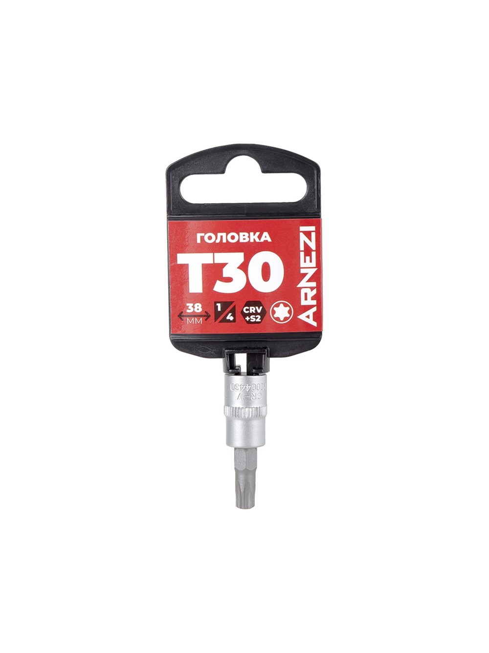 Головка 1/4" со вставкой TORX T30 L=38, ARNEZI R0004430