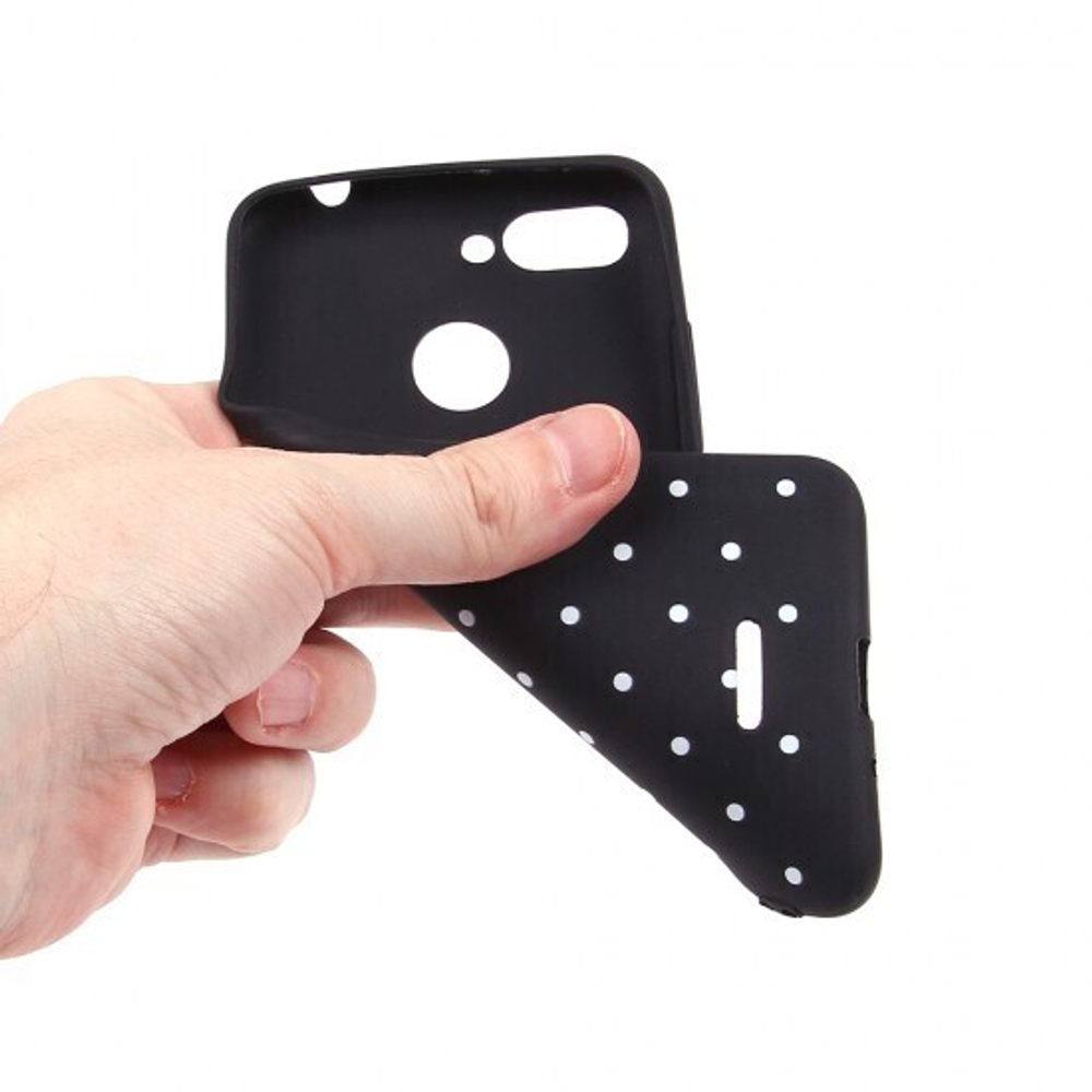 Чехол ТПУ в горошек для Xiaomi Redmi 6, 011374 Синий