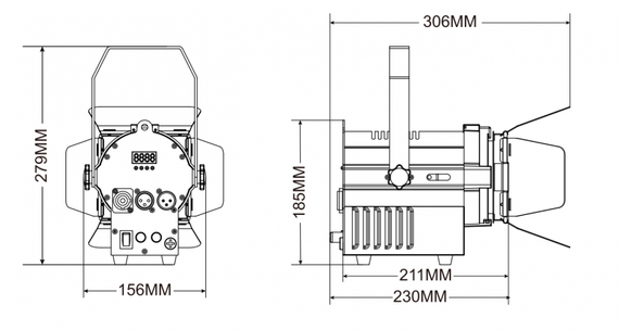 Anzhee Fresnel 40 RGBW ZOOM