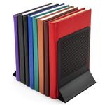 Держатель (ограничитель) подставка для книг BRAUBERG "Germanium Original", 2 штуки, металл, 237978