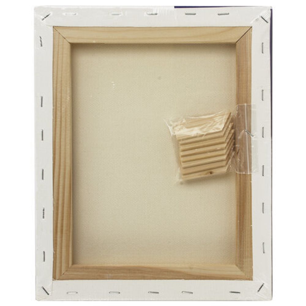 Холст на подрамнике BRAUBERG ART CLASSIC, 24х30см, грунтованный, 100% хлопок, крупное зерно, 190644