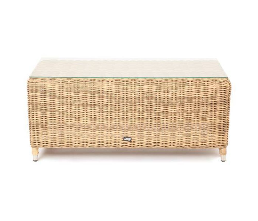 "Кон Панна" столик журнальный из искусственного ротанга, цвет соломенный