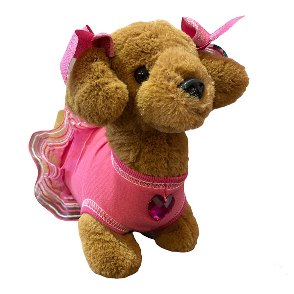 Собачка в розовом, игрушка Bearington