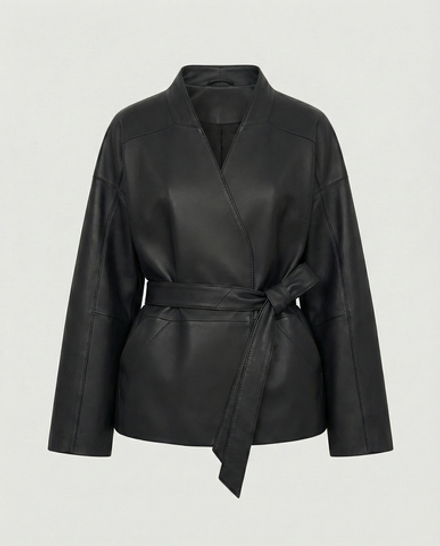 Кожаная куртка SENARI (black)