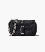 The Puffy Diamond Quilted J Marc Shoulder Bag - Black