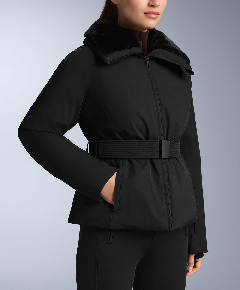 Oysho Водонепроницаемая утепленная куртка Primaloft® SKI, черный