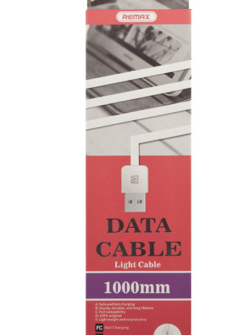 Кабель 1m USB/type-c RC-006a Light Speed Remax white