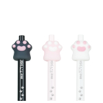 Ручка шариковая автоматическая "Nice paw" синяя, 0,7мм, корпус ассорти, с топпером