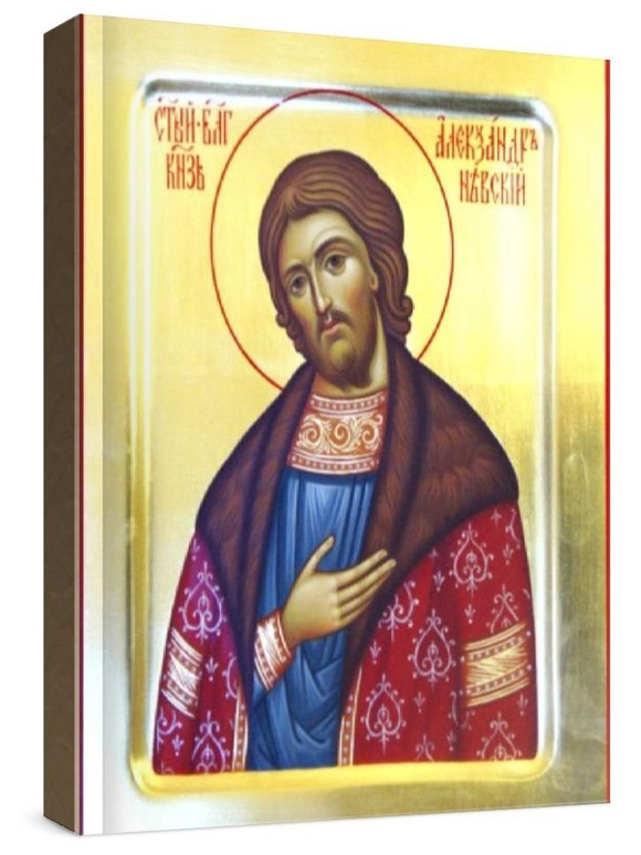 Александр Невский (рукописная икона)