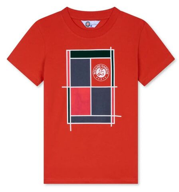 Футболка для мальчика теннисная Roland Garros Kids Titi Court - clay