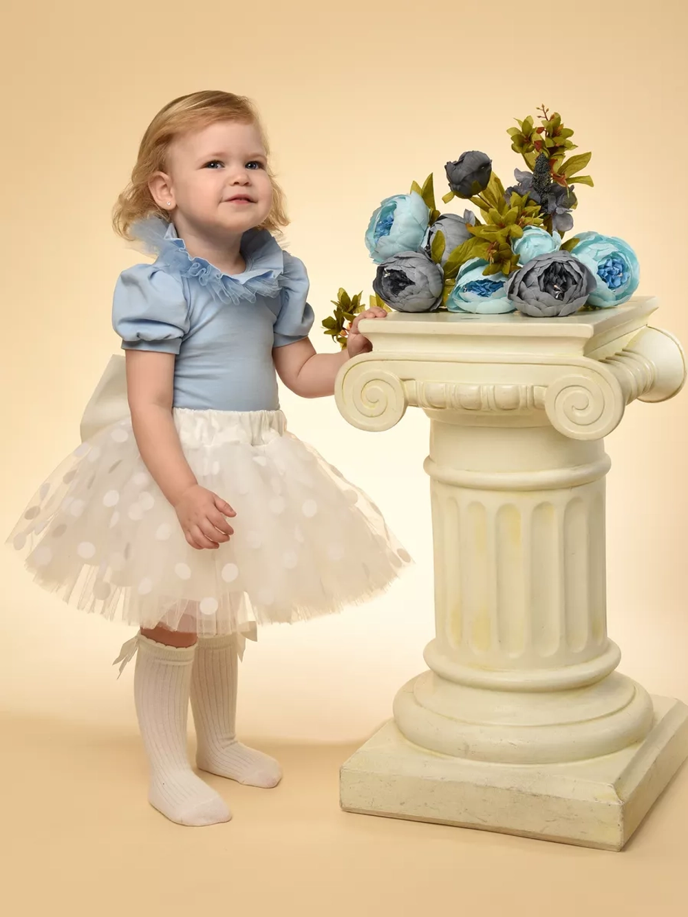 Боди с декоративным воротничком