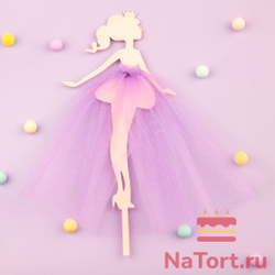 Топпер «Принцесса №2» (розовый, цвет ткани в ассортименте)