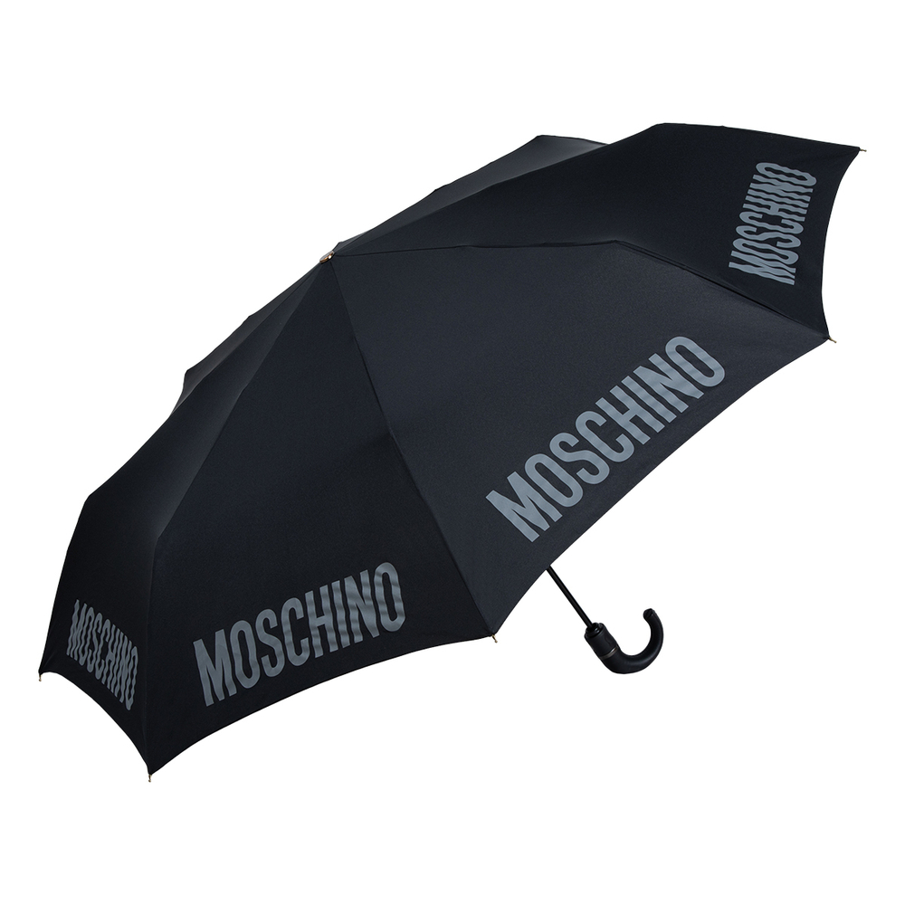 Зонт складной Moschino 8064-ToplessA Logo Black Moschino