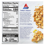 Atkins, Snack, батончик с карамельным и яблочным пирогом, 5 батончиков по 40 г (1,41 унции)