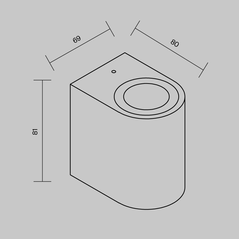 Уличный настенный светильник Outdoor O044WL-01B