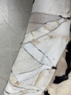 Ковер шкура натуральная овчина меховой