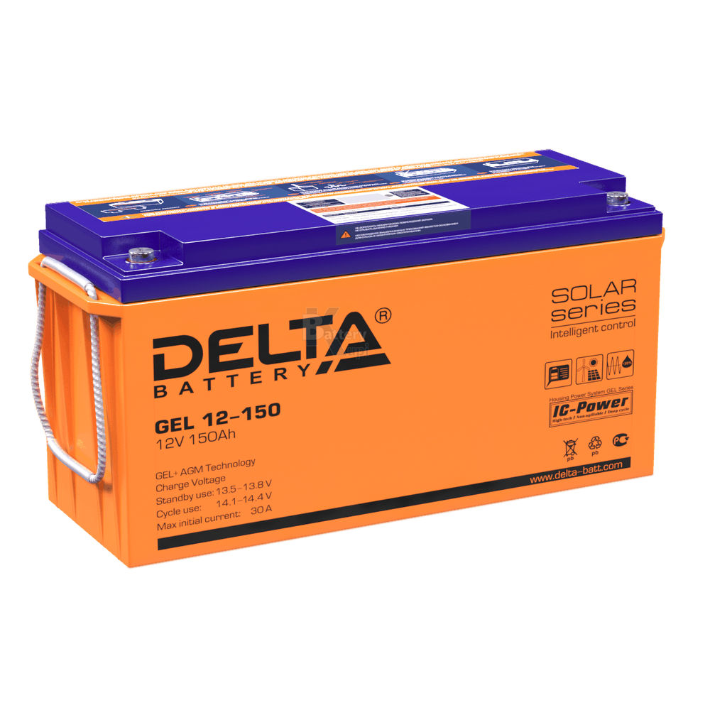 Аккумулятор Delta GEL 12-150 (AGM+GEL)