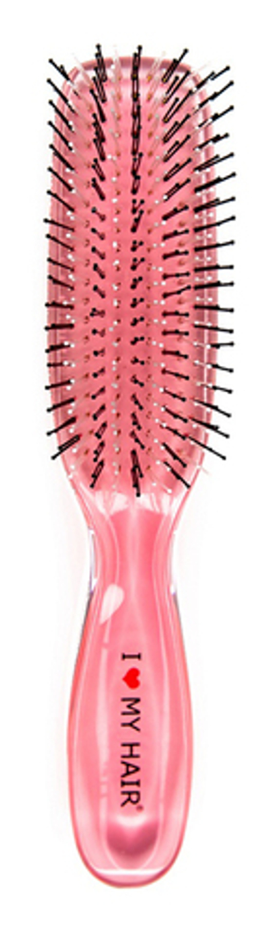 Щетка ILMH "Русалочка" 1801 розовая прозрачная M