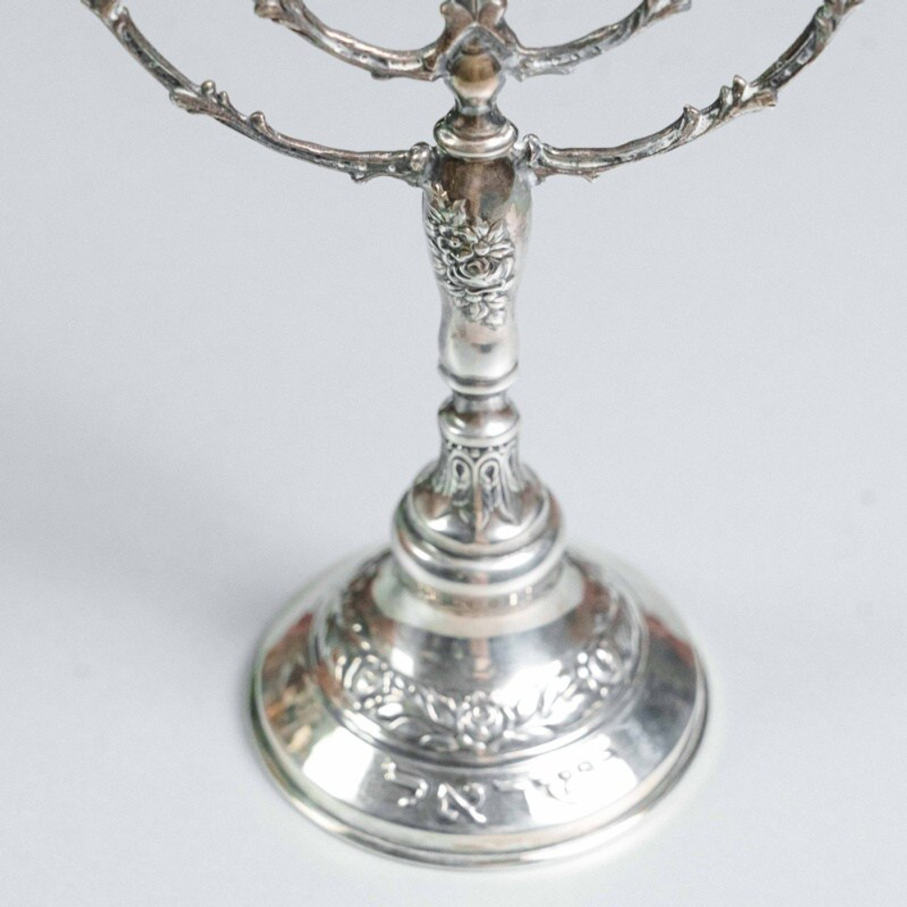 Менора из серебра