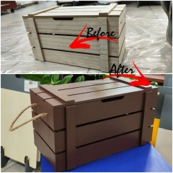 Краска для мебели и дерева без запаха Коричневый 0.8л