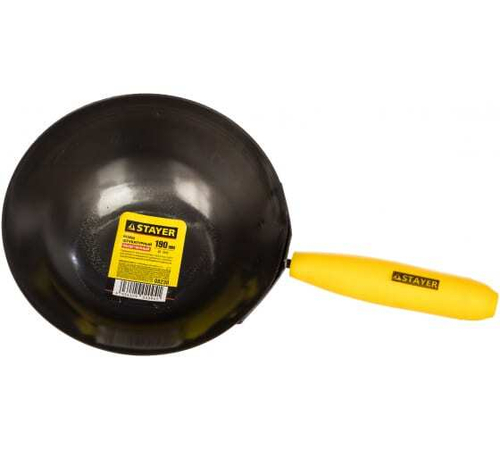 КОВШ STAYER MASTER ШТУКАТУРНЫЙ С ПЛАСТМАССОВОЙ РУЧКОЙ 08230