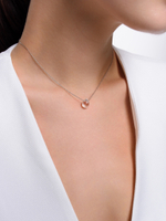 Колье "Crystal dew White" Silver