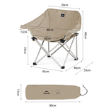 Кресло туристическое Naturehike Stellaluna T01 складное, 80х53х66 см, до 110 кг, бежевое, артикул CNH23JU13002-RSC