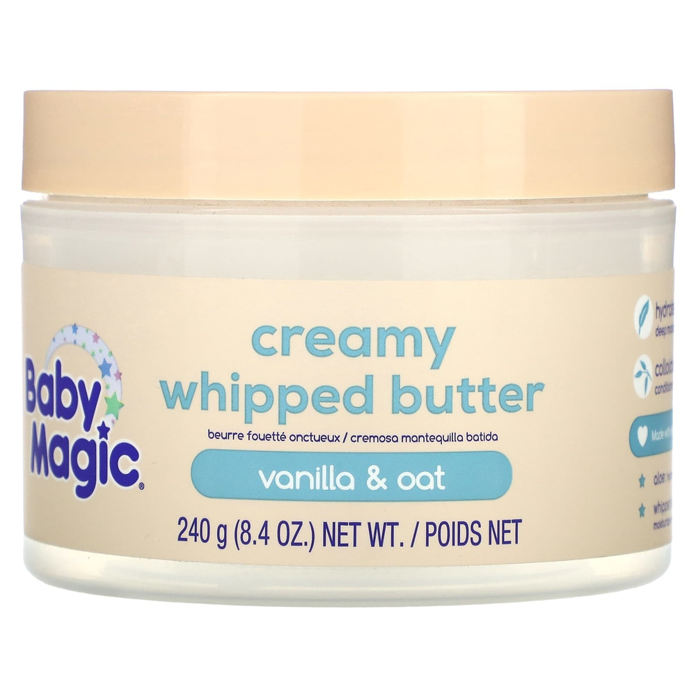 Baby Magic, Сливочное взбитое масло, ваниль и овес, 240 г (8,4 унции)