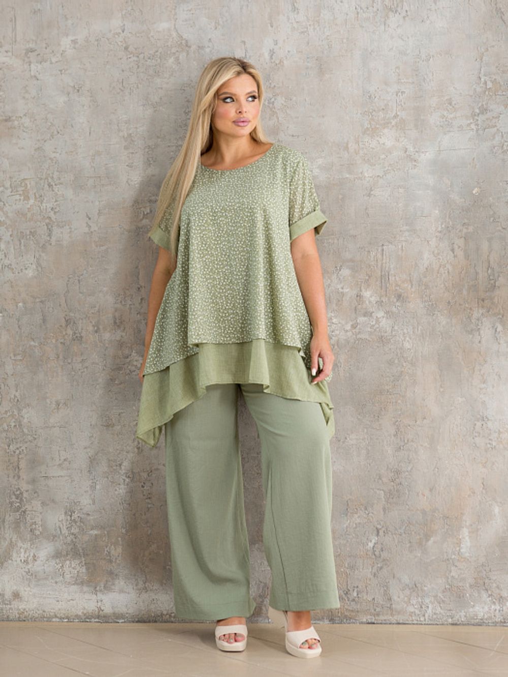 Туника 898 фисташковый Novita (Акция)