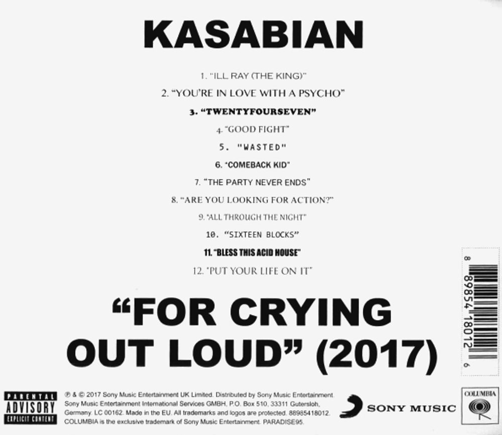 Kasabian / For Crying Out Loud (CD)