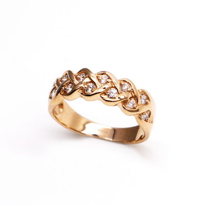 Кольцо Золотая коса