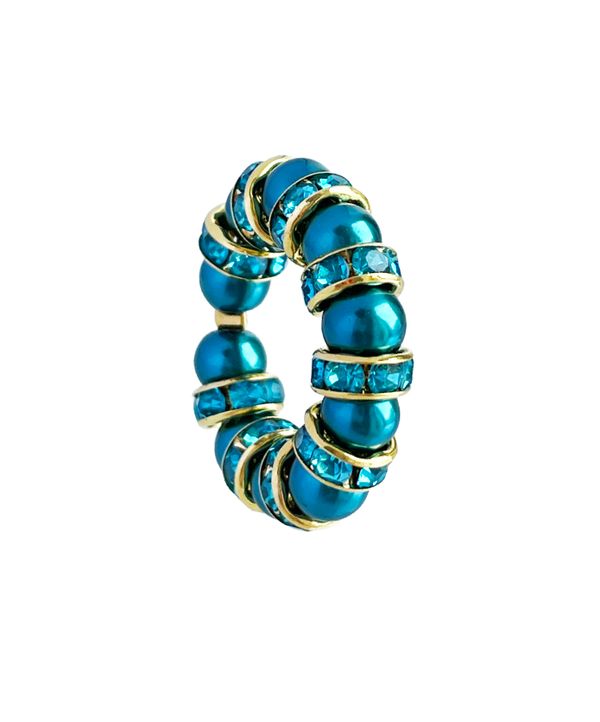 Подвеска Кольцо из бусин стекла с инкрустированным разделителем Candy