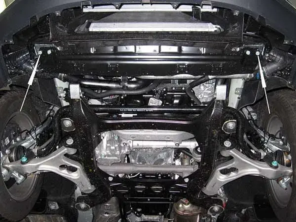 Защита картера Sheriff для Audi Q7 I (4L) 2005-2015 арт.02.1020